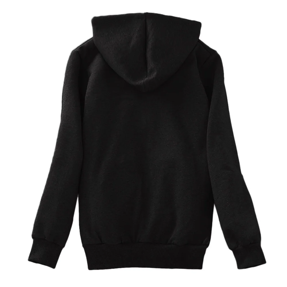 zip up hoodie Women's Jackets Casual Winter Warm Sherpa Lined Zip Up Hooded Sweatshirt Jackets Coat Basic sudaderas con capucha 2