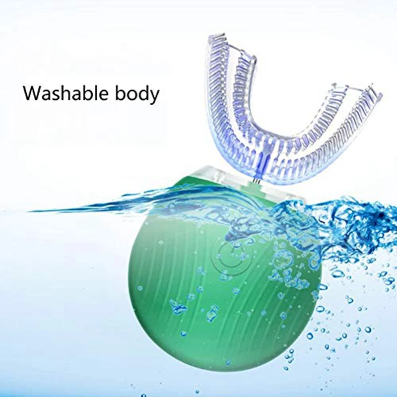 U-Shaped Electric Toothbrush, Fully Automatic Oral Cleaner Portable USB Rechargeable Toothbrush U-Shaped Electric Toothbrush, Fully Automatic Oral Cleaner Portable USB Rechargeable Toothbrush