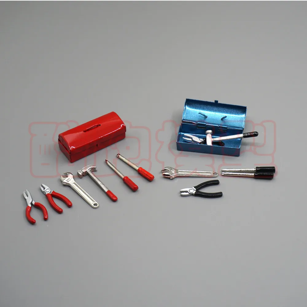 1/10 Cler Rc Car Scale Accessories Hard Plastic Decorative Tool Box Set for C3A2