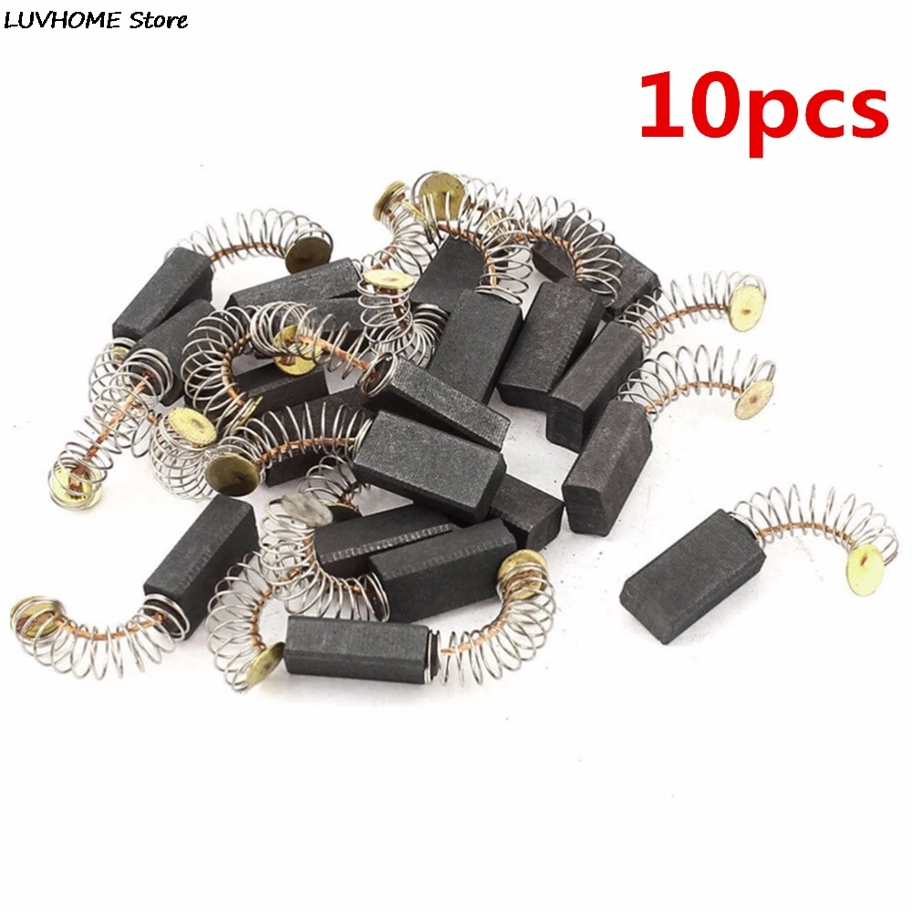 

10Pcs Hot Selling Mini Carbon Brushes Spare Parts Drill Electric Grinder Replacement For Electric Motors Rotary Tool 4Styles