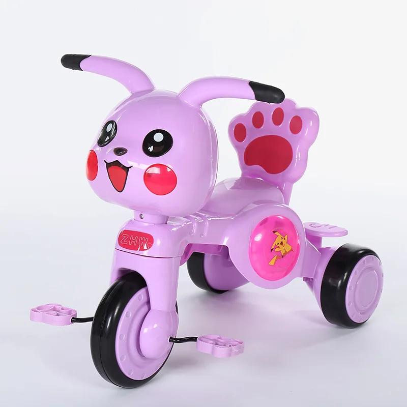Стильный детский tricycle1-3-5 лет, для мальчиков и девочек, педальный велосипед, игрушечный автомобиль для детей, Скути, детское сидячее колесо - Цвет: pink