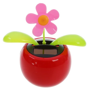 

Car red Cute Flip Flap Swing Solar Flower