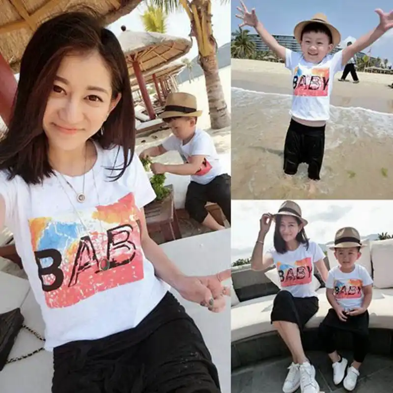 Baby Girl Summer Outfit Set Mother And Son Clothes Matching Mutter Tochter Kleidung Brother Sister Matching Boys T Shirts Cotton Matching Family Outfits Aliexpress