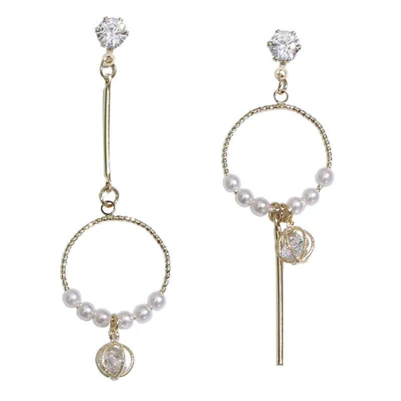 UXN244 Korean Pearl Earrings Female S925 Silver Needle Ear Nail Senior Sensibility | Украшения и аксессуары