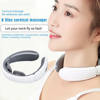 

Electric Neck Massager & Pulse Back 9-Speed Power Control Far Infrared Heating Pain Relief Tool Health Care Relaxation Machine