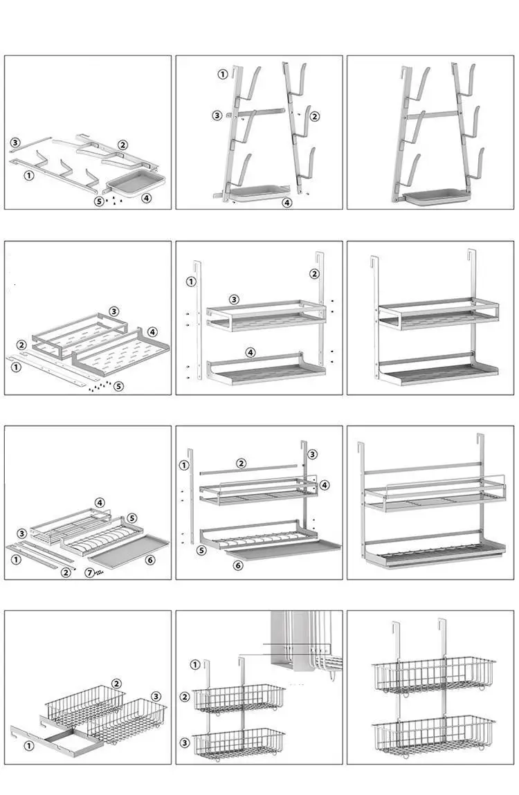 Almacenaje Организация Range organizateur Organizadores De нержавеющая сталь Cozinha кухня Organizador Cocina кухонная стойка