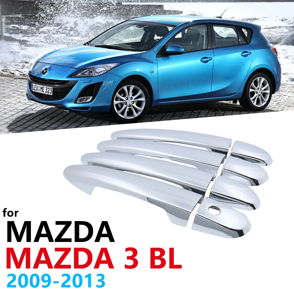 Хромированный чехол для ручек Mazda 3 2nd Gen BL MK3 Axela 2009 2010 2011 2013 автомобильные обшивки