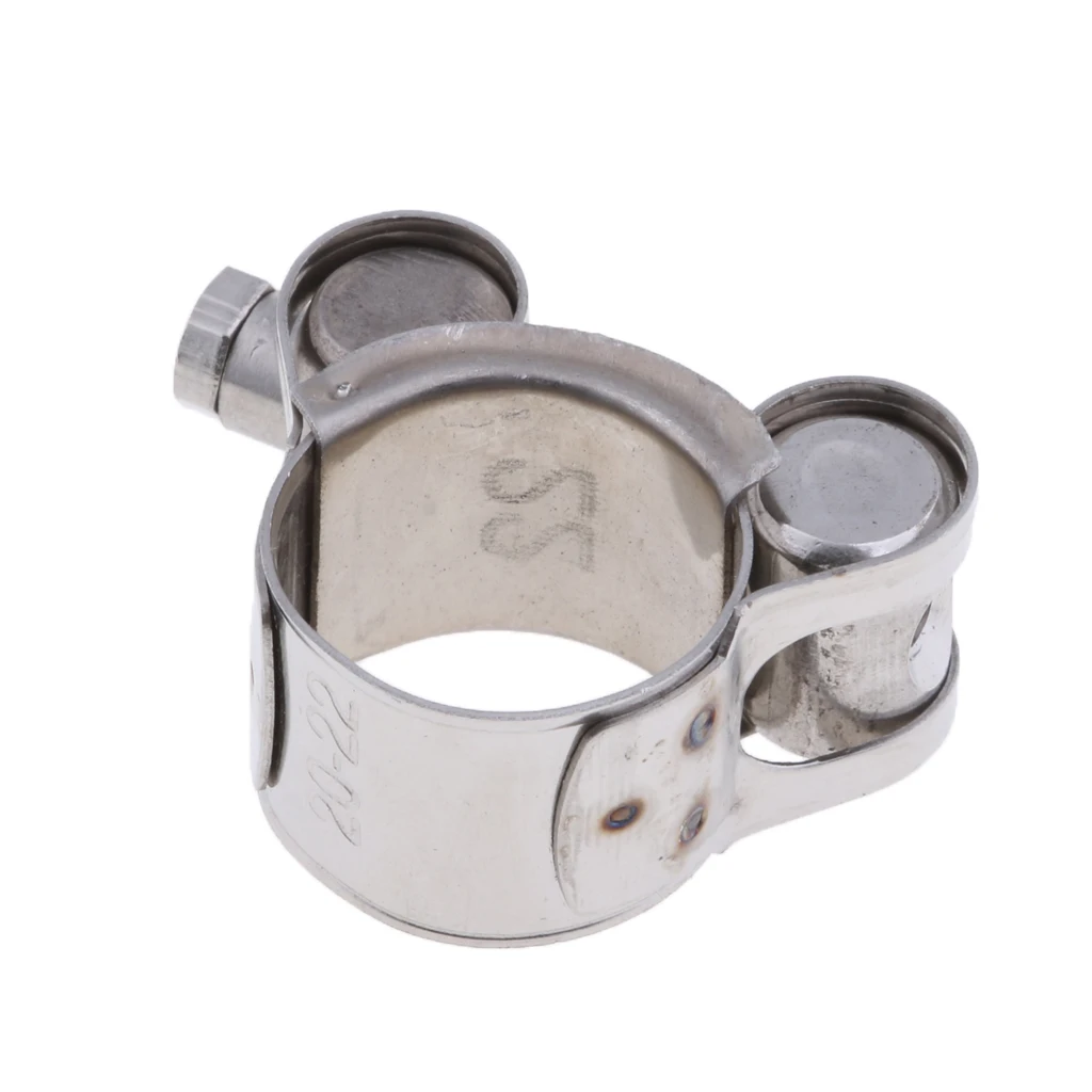 Universal Exhaust Pipe Clamp Clip For 20mm-22mm Motorcycle Muffler Silencer