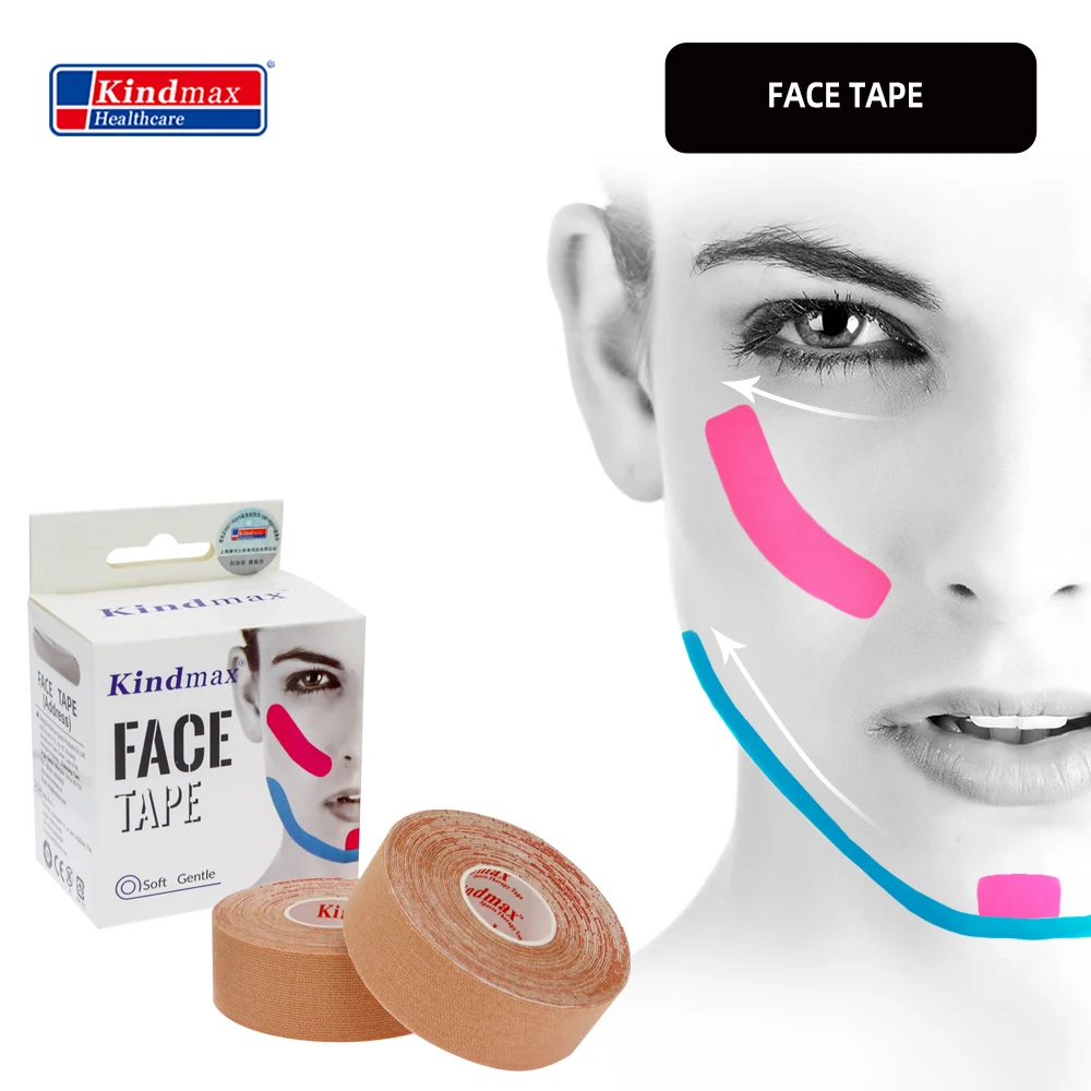 2.5cm*5m Kinesiology Face Tape Waterproof Athletic Elastic Makeup Tape Eyes  Lifting Wrinkle Remover Sticker Face Beauty Woman - Makeup Tool Kits -  AliExpress