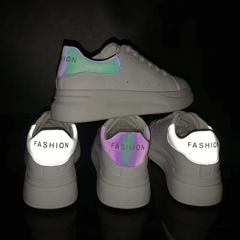 

Womens Sneakers Women's Heels shoes Summer Shoes Platform Woman 2019 Woman's New Fashion Thick Rubber Fabric Med PU Lace-Up