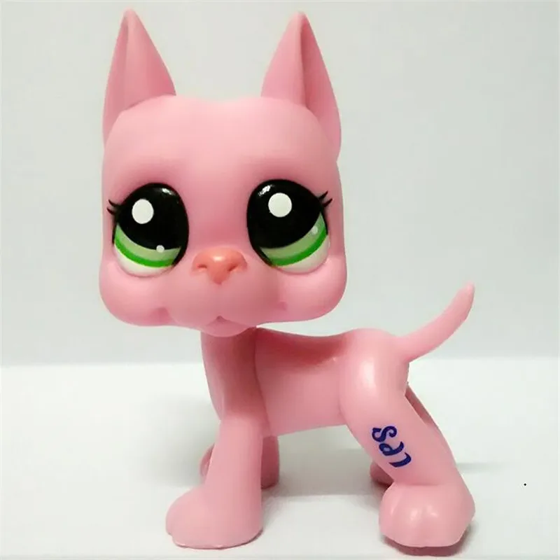 Pet Shop Lps Toys GREAT DANE #817 Brown Dog With Star Eyes Rare Old Collections Figure Littlest |