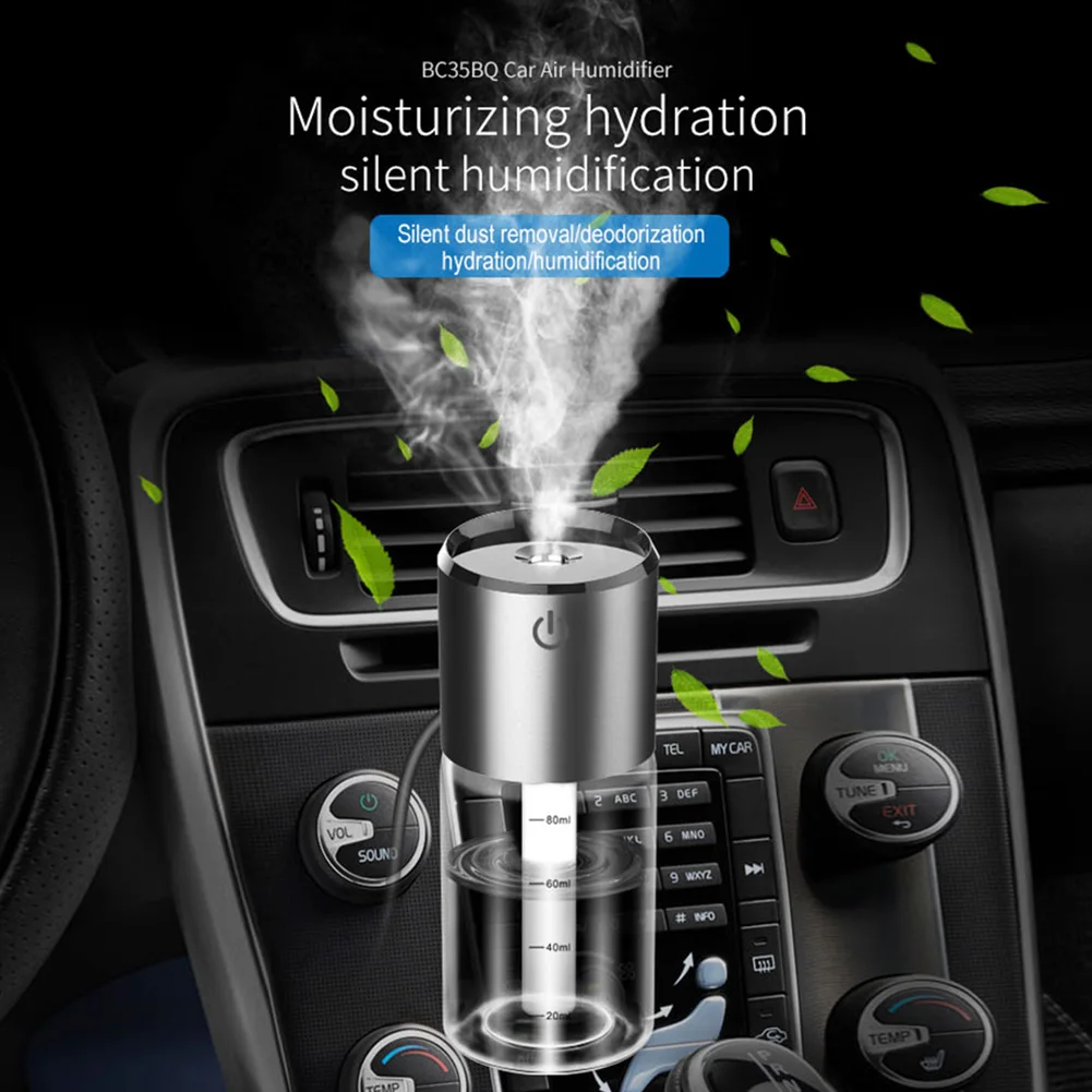 

Portable Car Accessories Electrical Car Air Humidifier Dual USB Charger Humidifier Car Air Purifier Auto Air Spray Aromatherapy