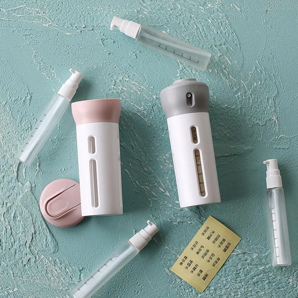 5pcs set Spray Bottles 4 In 1 Portable Refillable Container Empty Cosmetic Containers Mini Travel Bottle 3