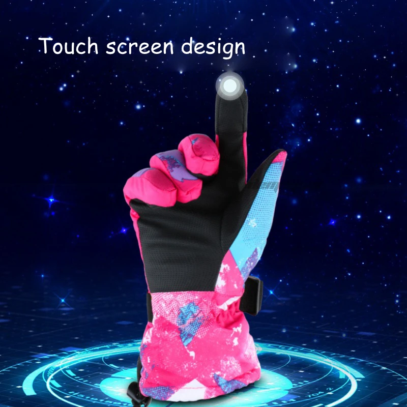 Men Women Winter Sport Waterproof Gloves Touch Screen Skiing Gloves Skateboard Snowboard Ski Non-slip Gloves Mittens
