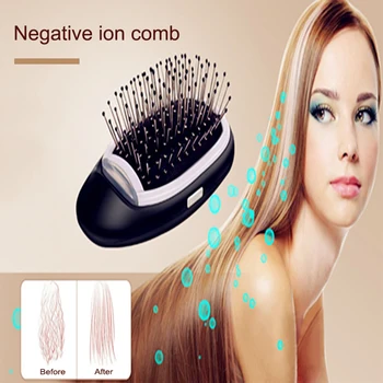 

Ionic Hair Brush Electric No More Frizz Hairbrush Combs Hair Styling Tool