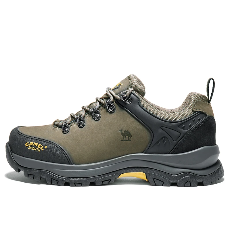 CAMEL New High Quality Men Outdoor Hiking Shoes Leather Anti-skid Breathable Climbing Trekking Hiking Sneakers
