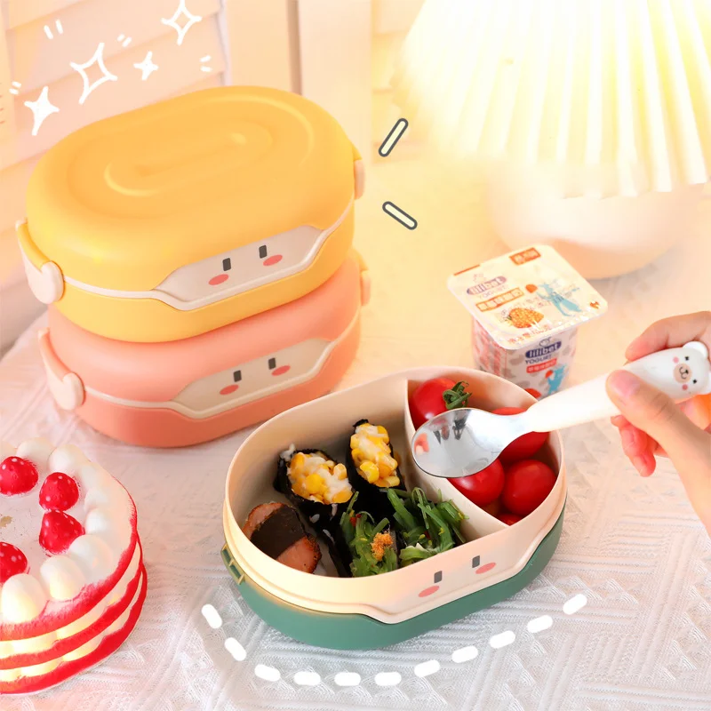 Hot Lunch Box for Kids To School Cartoon Robot Shape Double Anti-scalding Hot  Food Lunch Container BPA-Free Bento Box for Picnic - AliExpress