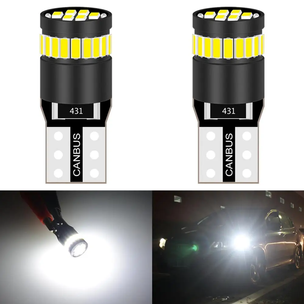 Katur 2pcs T10 LED Canbus W5W 168 194 Clearance Parking Lights For