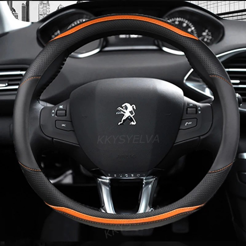 Für Peugeot 208 2008 2019 2020 2021 Auto Zubehör Automatische Getriebe  Abdeckung Leder Carbon Faser Stil - AliExpress