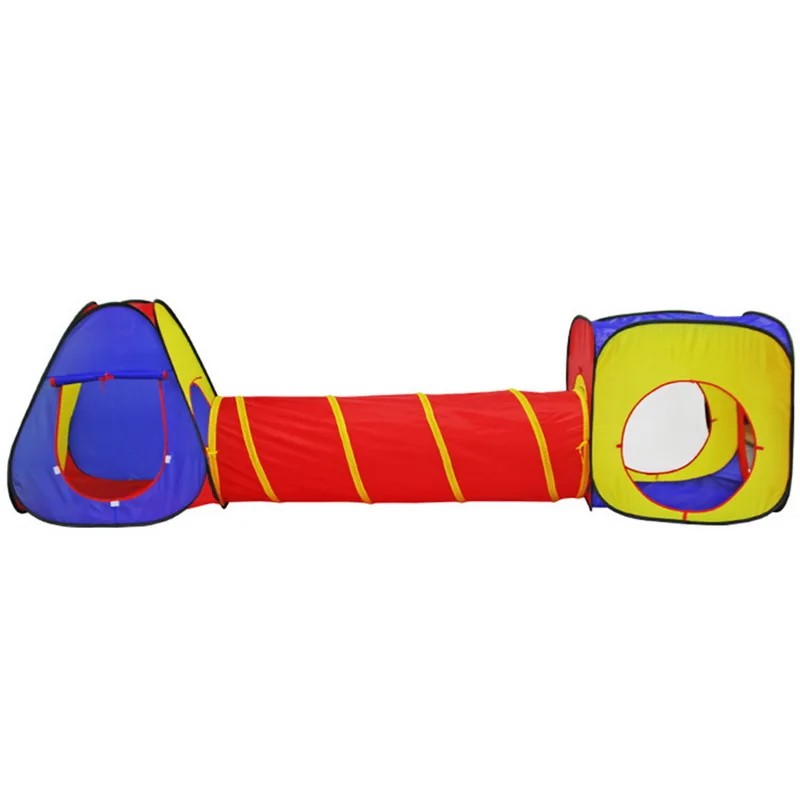 LOOZYKIT стильные складные детские игрушки палатка три в одном ползающий туннель игрушка мяч бассейн наружная игра большая палатка игровой домик игрушки