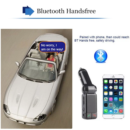 Авто FM передатчик ЖК-дисплей Bluetooth автомобильный набор, свободные руки, MP3 USB Зарядное устройство громкой связи Bluetooth гарнитура для iPhone 무선 보조배터리 зарядка для телефона аудио