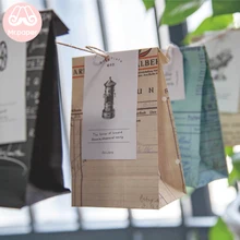 Mr paper Васи бумажный мешок мини-стоьте вверх Ретро Pote сумки письмо жизнь искусство Открытый верх подарочная упаковка бумажная лакомство Подарочная сумка торговля