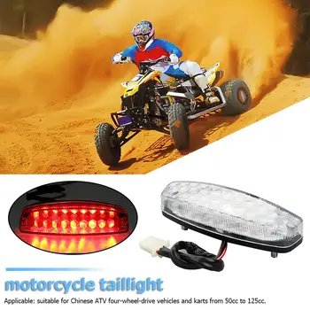 

12V Rear Tail Brake LED Light Red For TaoTao Buyang Chinese ATV 50 70 110 125cc Fits Almost All Of The Brands From China