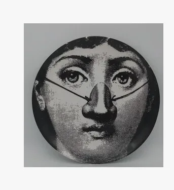 Fornasetti тарелка для еды, сервировочное блюдо, домашнее украшение, можно мыть в посудомоечной машине, новое домашнее керамическое художественное блюдо, съедобное качество - Цвет: AA33