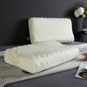 

Organic Latex Natural Latex Pillow 60x40cm Massage Particles Orthopedic Neck Pillow for Home Latex Pillow Anti-mite Bed Pillow