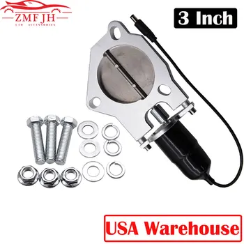 

Universal 3" Aluminum Alloy Headers Electric Exhaust Catback Downpipe CutOut Cut Out Kit Remote Control Car Muffler Accessory