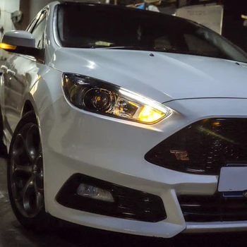 

Car flashing 1 Pair Headlight Assembly Headlight ST Design LED DRL HID Option Xenon Beam for Ford Focus 4 2015 2016 2017 2018