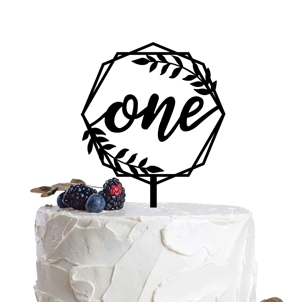 One Wreath Cake Topper Baby's 1st Birthday cake topper wreath cake topper One First birthday Party Decoration (8)