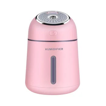 

Small Q Humidifier Mini Ultrasonic USB Fan Car Essential Oil Aroma Diffuser Home Office Desktop Night Light Mute Air Humidifier