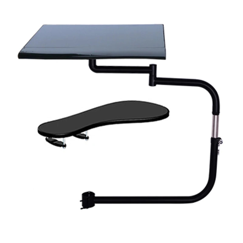 Cadeira de Movimento Suporte de Mesa Almofada de Aço D-montagem Multifuncional Completo Aperto Teclado Portátil Mouse Inoxidável 20kg Ok010 - Image 4