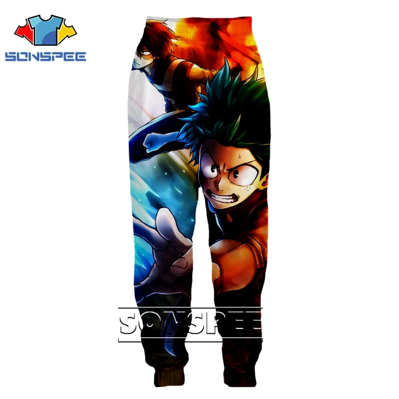 3d принт для мужчин и женщин Полная длина jogger логотип Harajuku kids My hero Academy Boku no hero спортивные штаны Топ аниме спортивные брюки