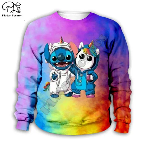 Детская одежда; толстовки с капюшоном в стиле аниме kawaii Lilo Stitch; толстовка для мальчиков с героями мультфильмов; стильная одежда на молнии-15 - Цвет: Blue
