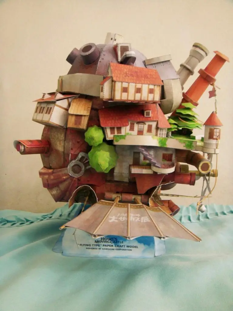 Hayao Miyazaki Howl‘s Moving Castle Land Version DIY Handcraft Paper Model KIT 