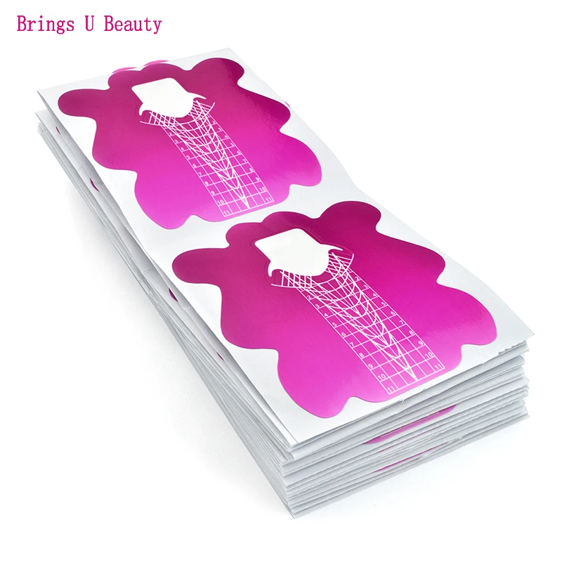 Self-Adhesive Nail Form Stickers for Nail Tips Extension