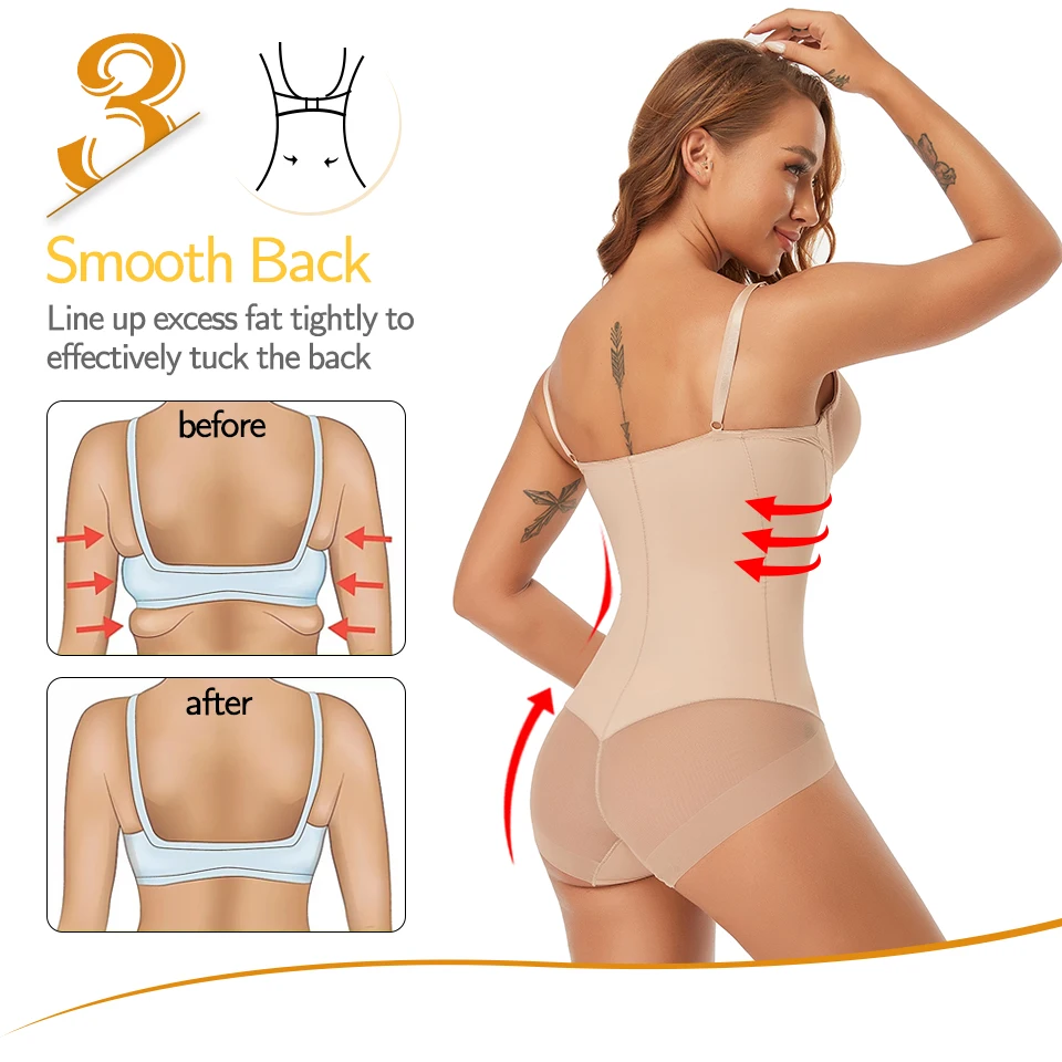 shapewear for tummy Women Shapewear Bodysuits Waist Trainer Vest Slim Full Body Shaper Built-In Bra Camisole Tops Tummy Control Slimming Underwear assets by spanx