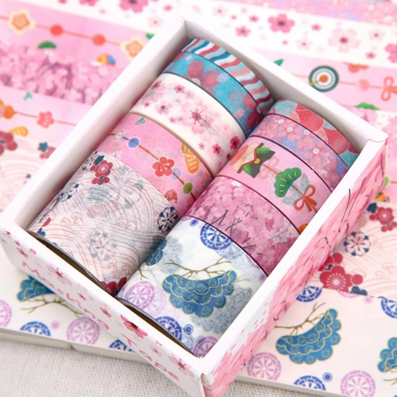 10 шт./упак. песни о любви под звездами декоративная лента Washi DIY Скрапбукинг малярный скотч Школа канцелярских товаров