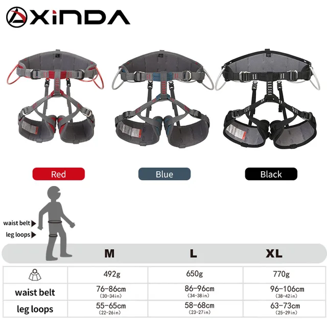 Training Half-Body Safety Harness for Outdoor Survival