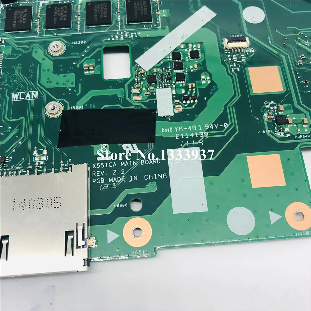 X551CA Материнская плата ноутбука SR0N9 I3-3217U REV 2,2 для ASUS X551CAP X551CA X551C X551CA материнская плата