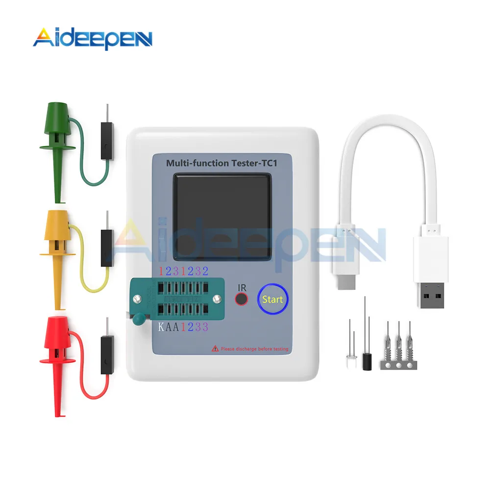 

LCR-TC1 TFT Colorful Display Multifunctional Backlight Transistor Tester For Diode Triode Capacitor Resistor Transistor 160*128