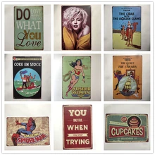 [Luckyaboy] Diner Tintin английская поговорка табличка винтажная металлическая жестяная вывеска домашний бар паб Гараж Декор таблички человек пещера Наклейка на стену