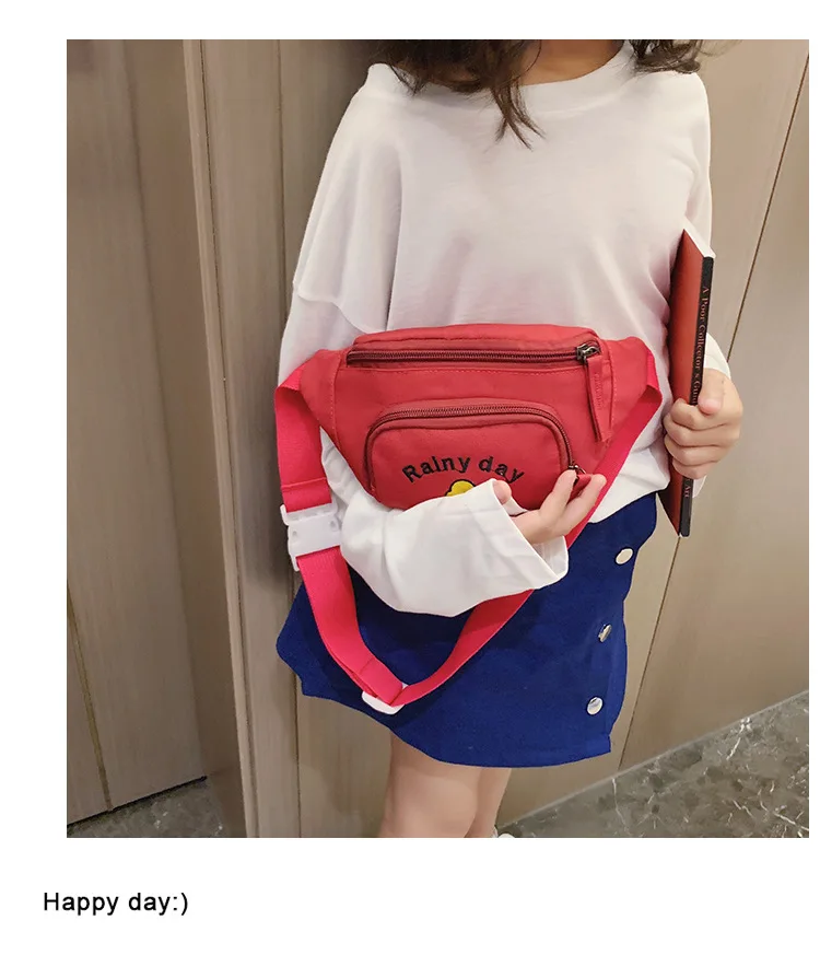 Детская поясная сумка, Детская желтая мини-сумка-мессенджер, Модная молодежная Студенческая поясная сумка для мальчиков и девочек, персонализированные карманы на ремне