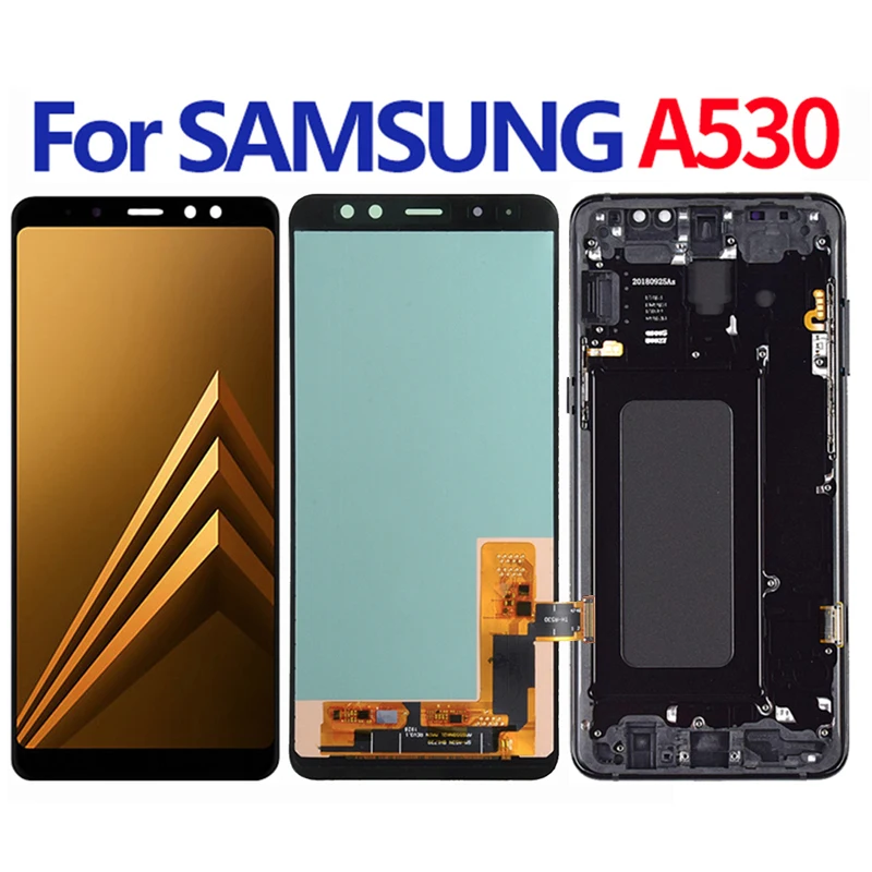 AMOLED для SAMSUNG Galaxy A8 2018 A530 A530FD A530DS SM-A530F A530F ЖК-дисплей сенсорный дигитайзер в сборе |