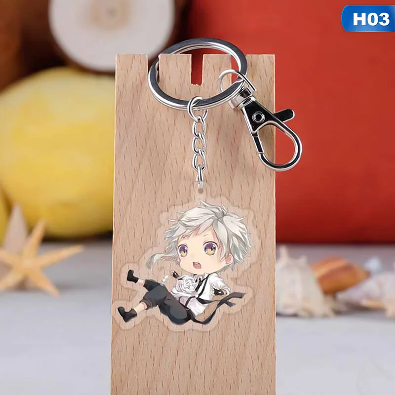 KEY4223H03 Бродячие собаки bungo акриловый брелок кулон аниме аксессуары брелок с фигурками из мультфильмов - Цвет: KEY4223H03