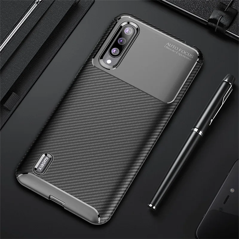 Чехол для Xiaomi Mi CC9 CC 9 противоударный мягкий чехол из углеродного волокна ТПУ Для