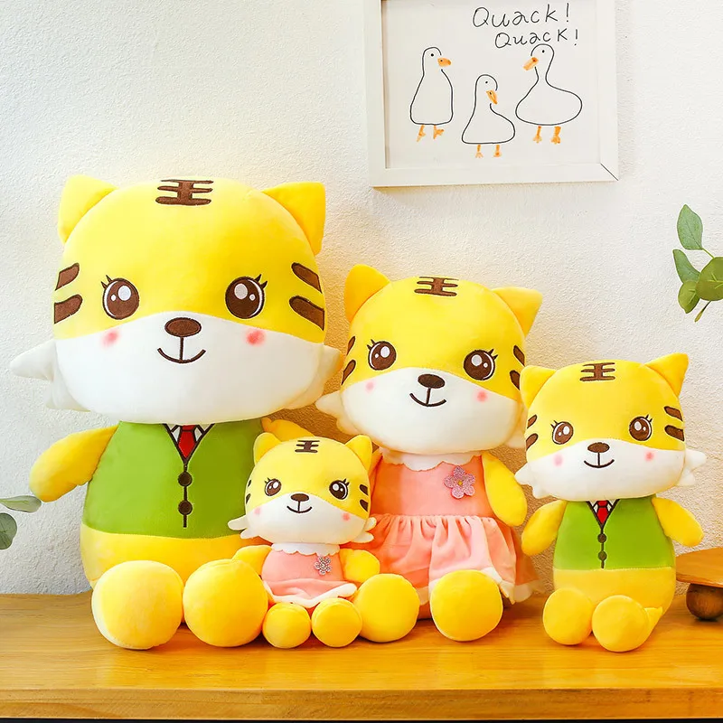 

New cute mascot Cartoon Lovers Tiger doll good quality Cushion High-quality Pillow Soothing doll christmase birthday gift