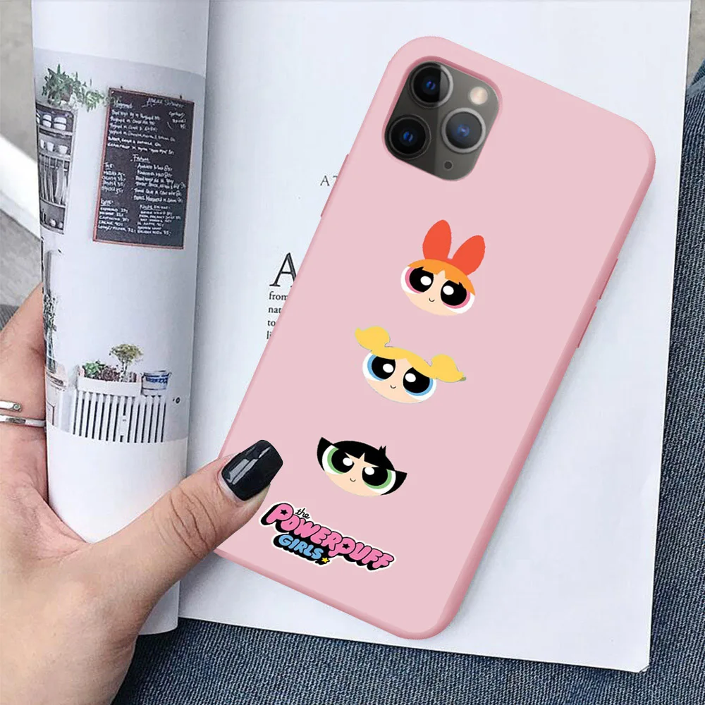 Мультфильм Powerpuff девушки полицейский INS цвет розовый Силиконовый чехол для телефона чехол для iPhone 11 Pro Max SE 5S 6 6S 7 8Plus MAX XR XS X - Цвет: TPU